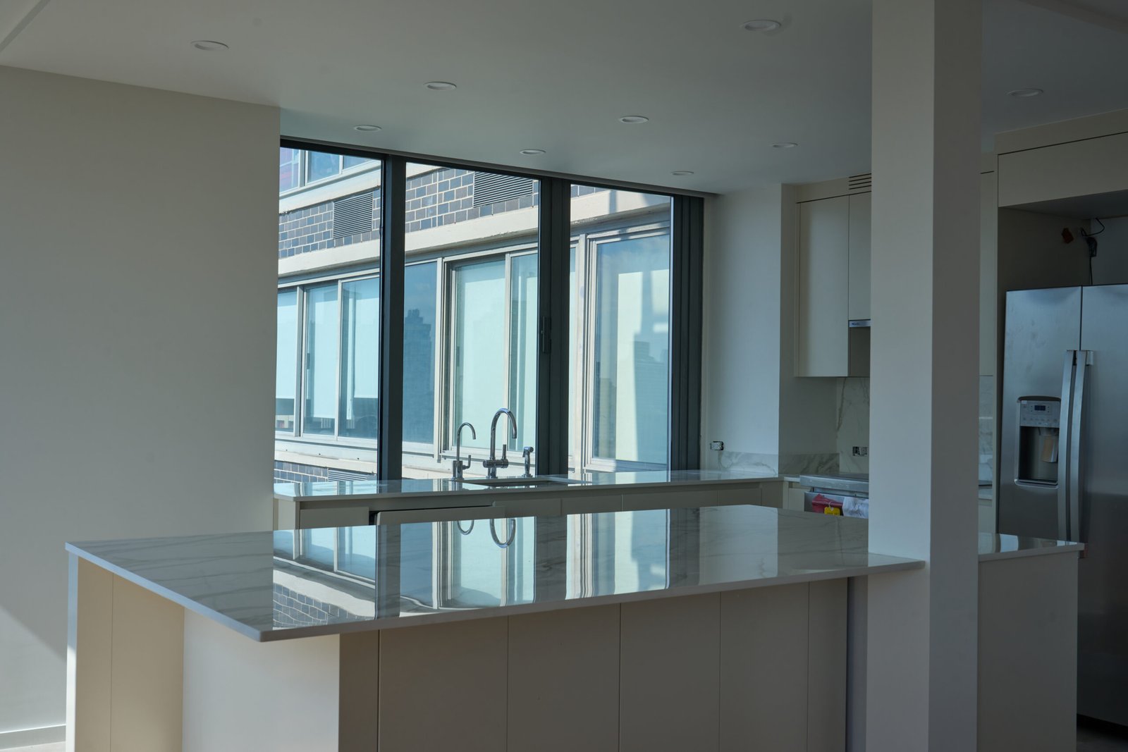 Dekton kitchen island undermount sink